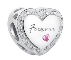 Strieborná korálka s fotografiou FPD 12