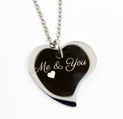 GRAVÍROZOTT FÉNYKÉPES MEDÁL - FORMÁZOTT SZÍV