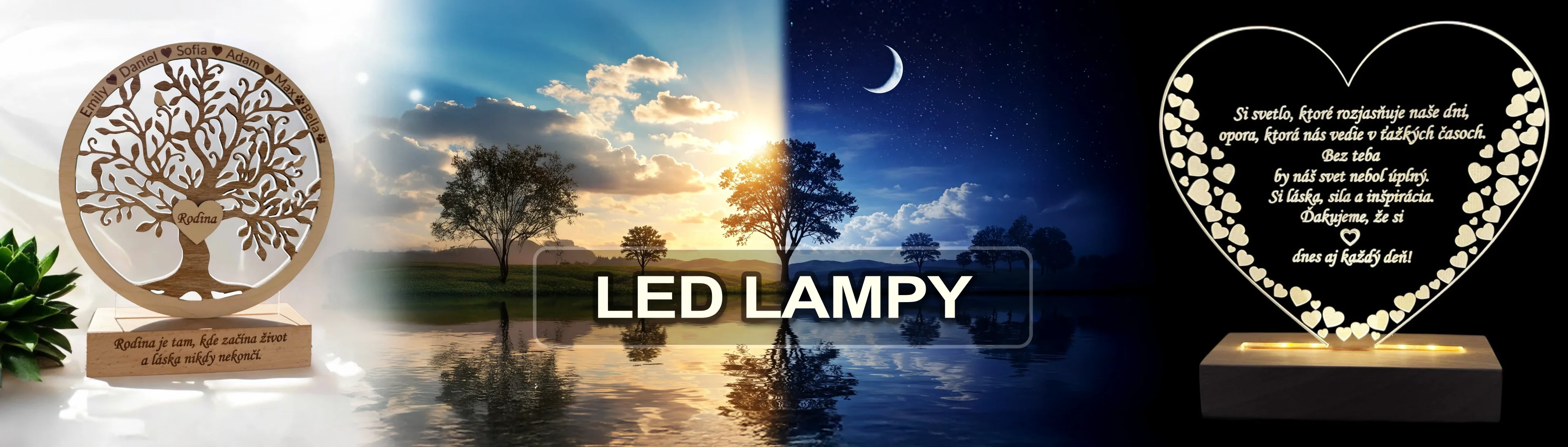 Gravírované LED lampy