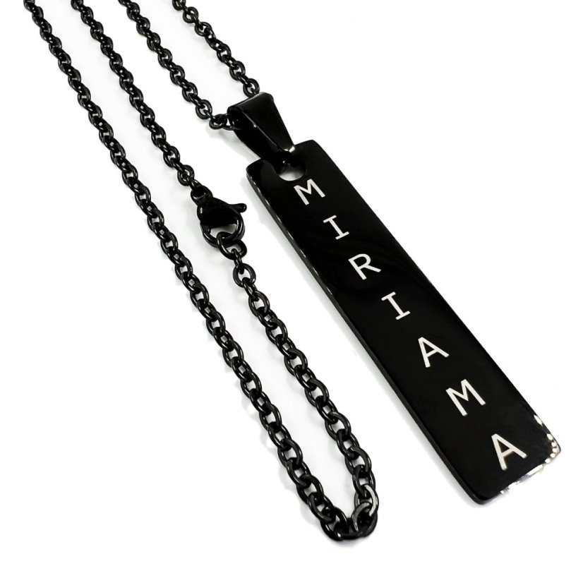 Přívěsek s gravírováním - obdélník 4,5x1cm