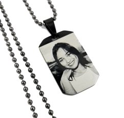 GRAVÍROZOTT FÉNYKÉPES MEDÁL - ARMY MINI BLACK