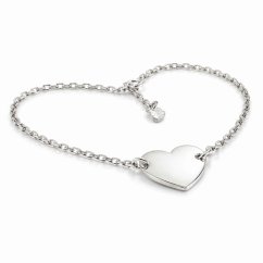 Strieborný náramok so srdiečkom – NAR01