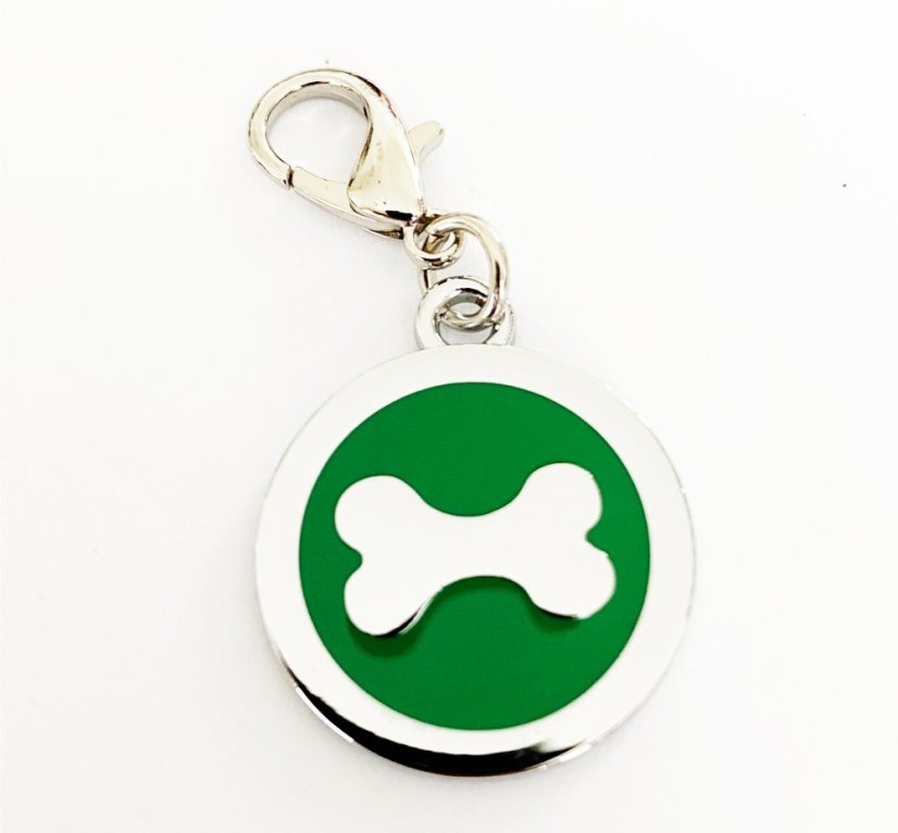 Prívesok pre psa s gravírovaním - kostička