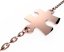 Zlatý náramok s puzzle