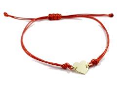 Zlaté srdce na šnúrke detské