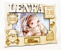 Pamätná tabuľka pre novorodenca s fotografiou