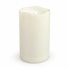 LED gyertya SOREN Ø5 × M9 cm – fehér gyertya meleg fénnyel és időzítővel