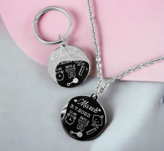 Kör medál újszülött adatok gravírozásával