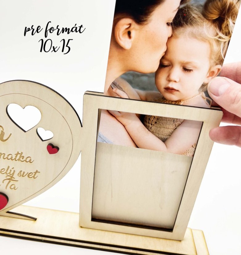 Personalizované gravírované srdce s fotorámečkem – jedinečný dárek plný lásky a vděku