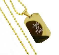 PŘÍVĚSEK S GRAVÍROVÁNÍM FOTOGRAFIE - ARMY MINI YELLOW