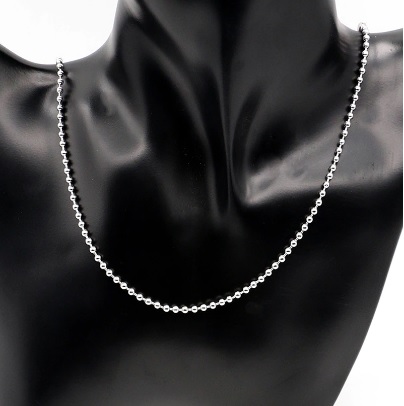 Kuličkový řetízek z chirurgické oceli 60 cm