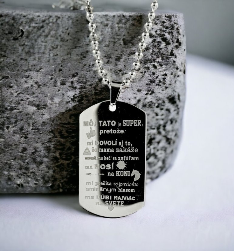 PRÍVESOK S GRAVÍROVANÍM TATO