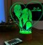 Gravírovaná LED lampa srdce