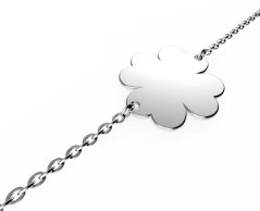 Stříbrný náramek se čtyřlístkem