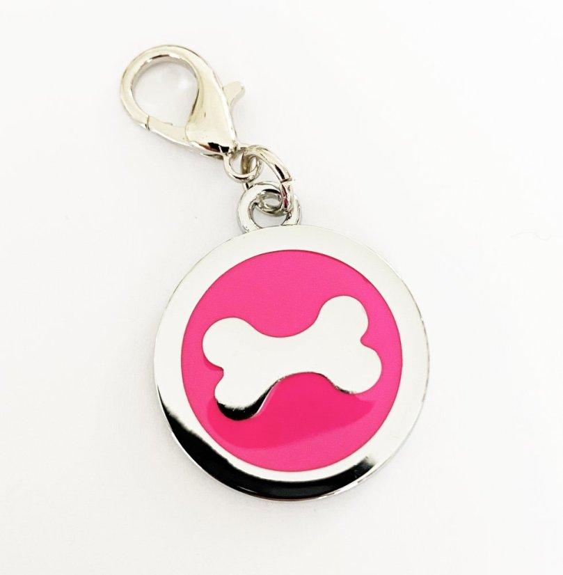 Prívesok pre psa s gravírovaním - kostička