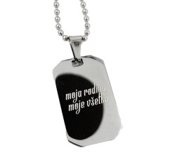 PŘÍVĚSEK S GRAVÍROVÁNÍM FOTOGRAFIE - ARMY MINI