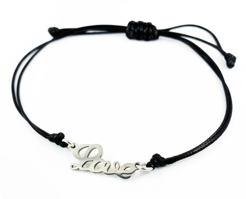 Náramok s oceľovým Love