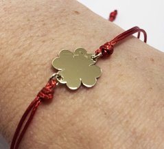 Zlatý čtyřlístek na šňůrce