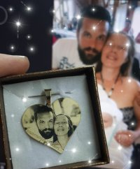 Zlatý prívesok s fotografiou