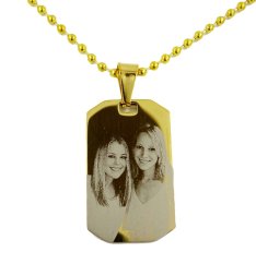 GRAVÍROZOTT FÉNYKÉPES MEDÁL - ARMY MINI YELLOW