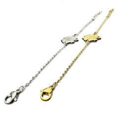 Gravírozott négylevelű lóhere karkötő orvosi acélból saját szöveggel – személyre szabott ékszer (1–4 név)