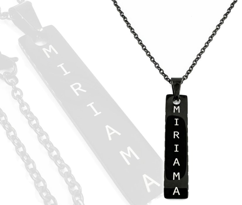 Přívěsek s gravírováním - obdélník 4,5x1cm