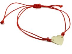 Zlaté srdce na šnúrke