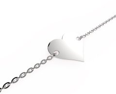 Zlatý náramek se srdíčkem