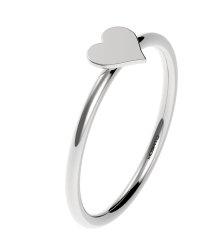 PRSTEŇ M01 - SRDIEČKO strieborný