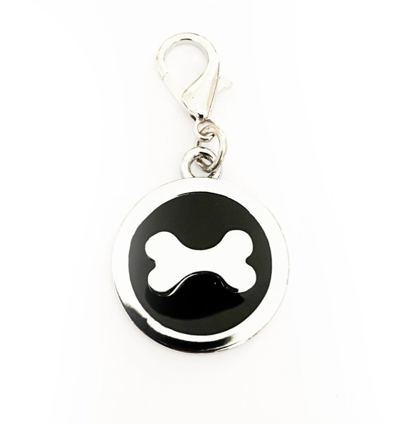 Prívesok pre psa s gravírovaním - kostička