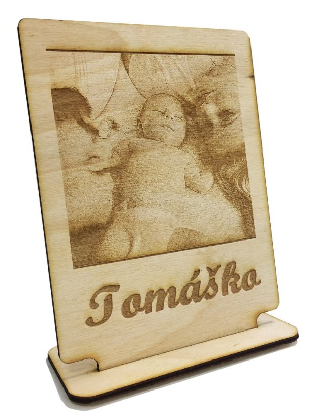 Gravírovaná fotografia so stojančekom 110x140mm