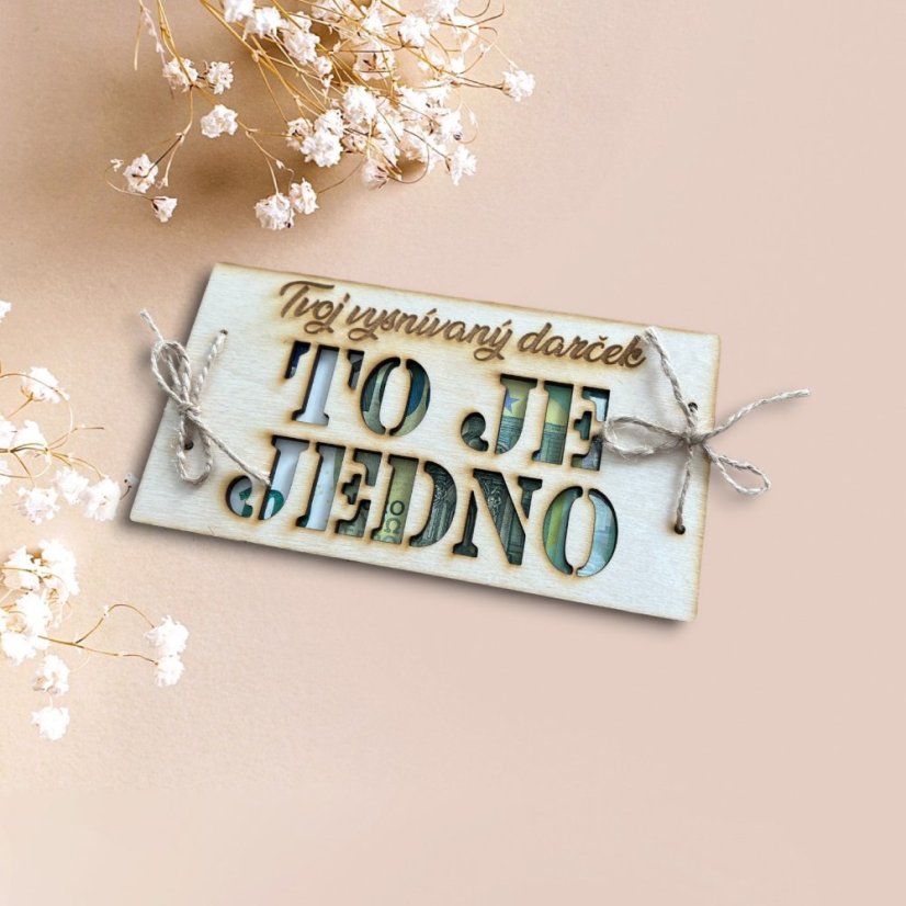 Obálka na peniaze TO JE JEDNO