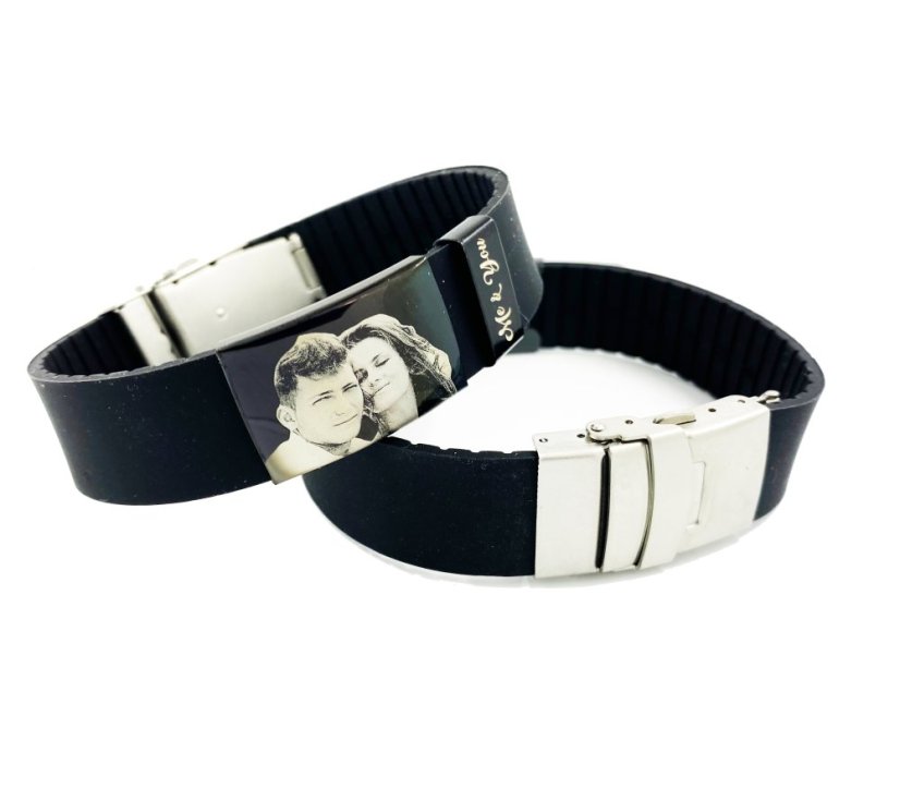 Gravírozott karkötő NM05 MAXI BLACK