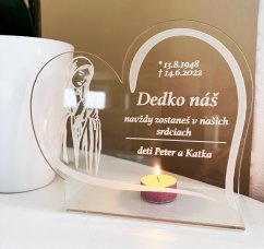 Spomienkový stojan na sviečku - Maria