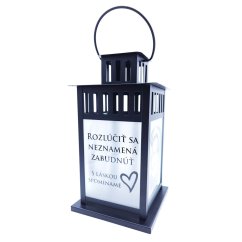 GRAVÍROVANÝ LAMPÁŠ NA HROB S FOTOGRAFIOU – PAMÄTNÁ DEKORÁCIA ZO SKLA A OCELE (28 cm)