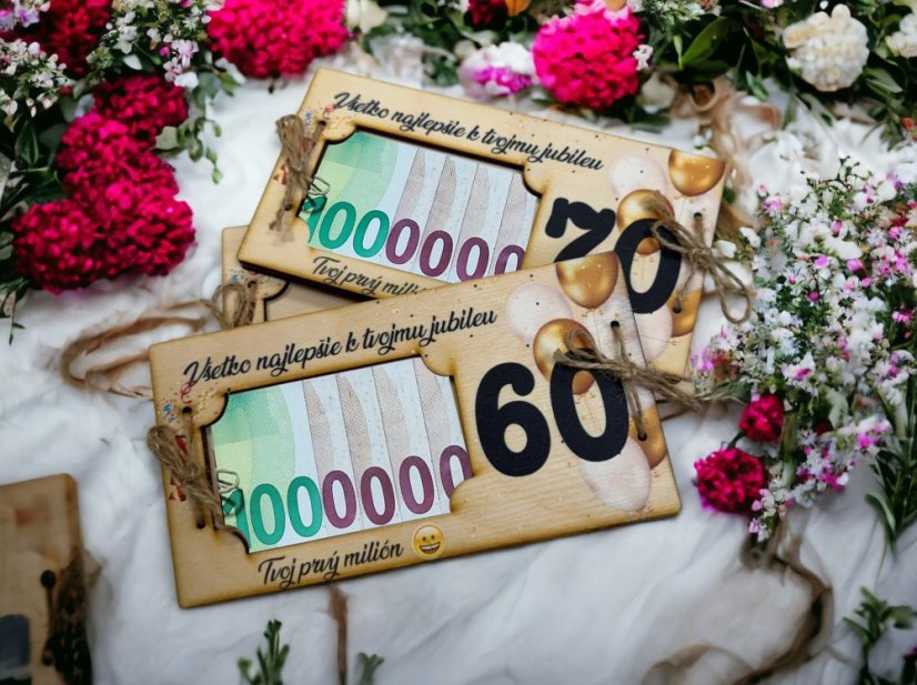 Obálka na peniaze jubilejná Obálka na peniaze jubilejná