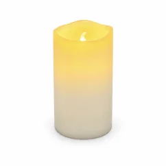 LED gyertya SOREN Ø5 × M9 cm – fehér gyertya meleg fénnyel és időzítővel