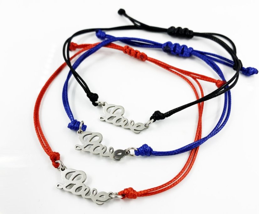 Náramok s oceľovým Love