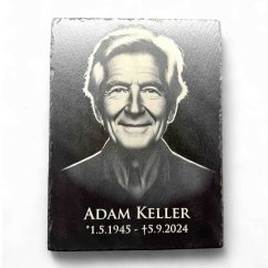 GRAVÍROVANÁ BRIDLICOVÁ TABUĽA S FOTOGRAFIOU A TEXTOM – ELEGANTNÁ PAMIATKA NA HROB