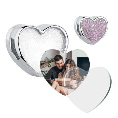 Stříbrný korálek s fotografií FPD 05