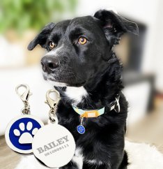 Prívesok pre psa s gravírovaním - labka