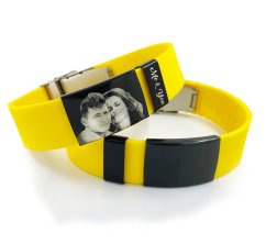 Náramek s gravírováním NM05 MAXI YELLOW