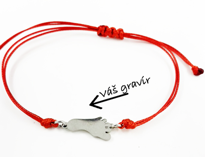 Náramek s ocelovou nožičkou