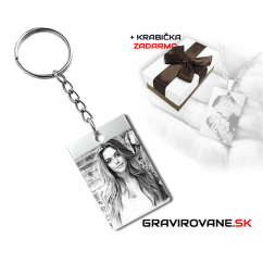 KĽÚČENKA S GRAVÍROVANÍM FOTOGRAFIE - OBDĹŽNIK