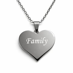 PRÍVESOK S GRAVÍROVANÍM FOTOGRAFIE - SRDIEČKO