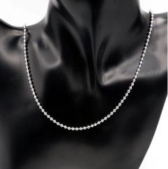 Kuličkový řetízek z chirurgické oceli 60 cm